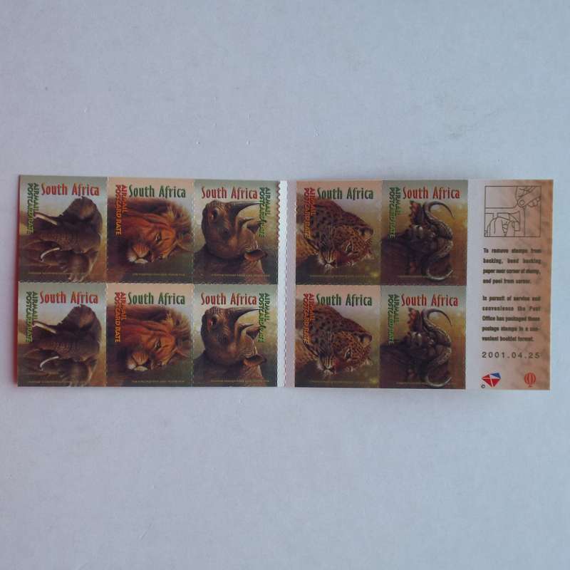 RSA - 2001 Big Five Self-adhesive Booklet #53 - Serrated - Complete