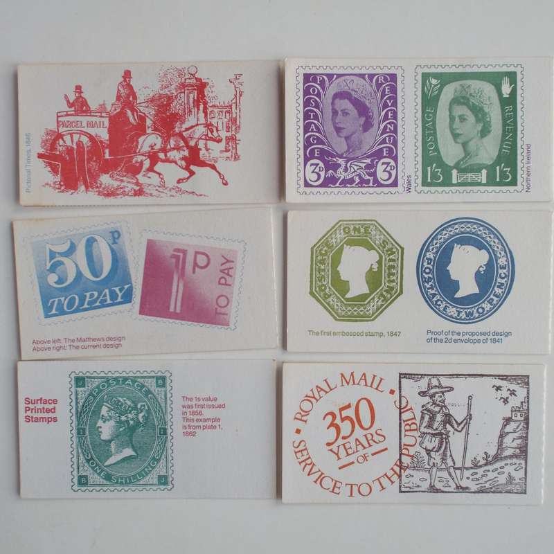 GB QEII - 1981 to 1985 "Postal History" Booklets - Full Set of 14 Booklets - Complete