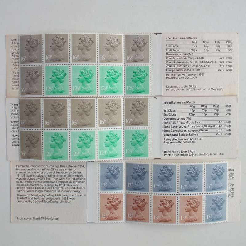 GB QEII - 1981 to 1985 "Postal History" Booklets - Full Set of 14 Booklets - Complete
