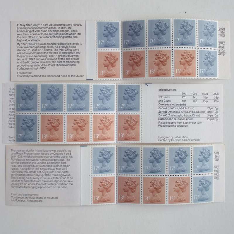 GB QEII - 1981 to 1985 "Postal History" Booklets - Full Set of 14 Booklets - Complete