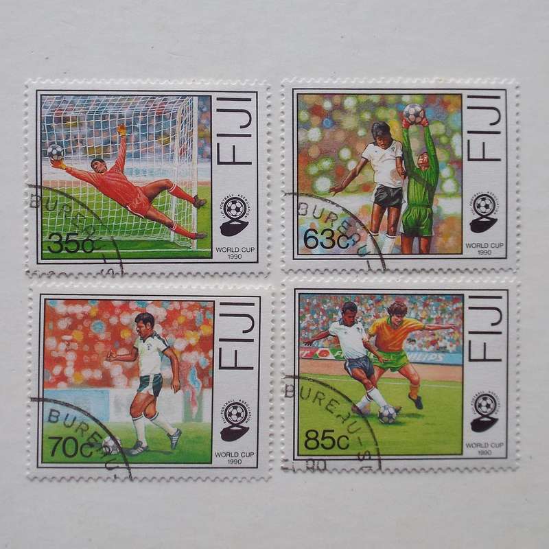 Thematics - Fiji - 1989 Football World Cup - Set of Singles - CTO