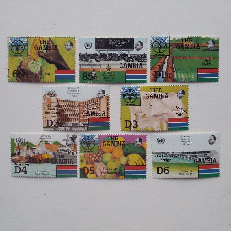 Thematics - Gambia - 1985 United Nations Anniversaries - Set of Singles - MNH