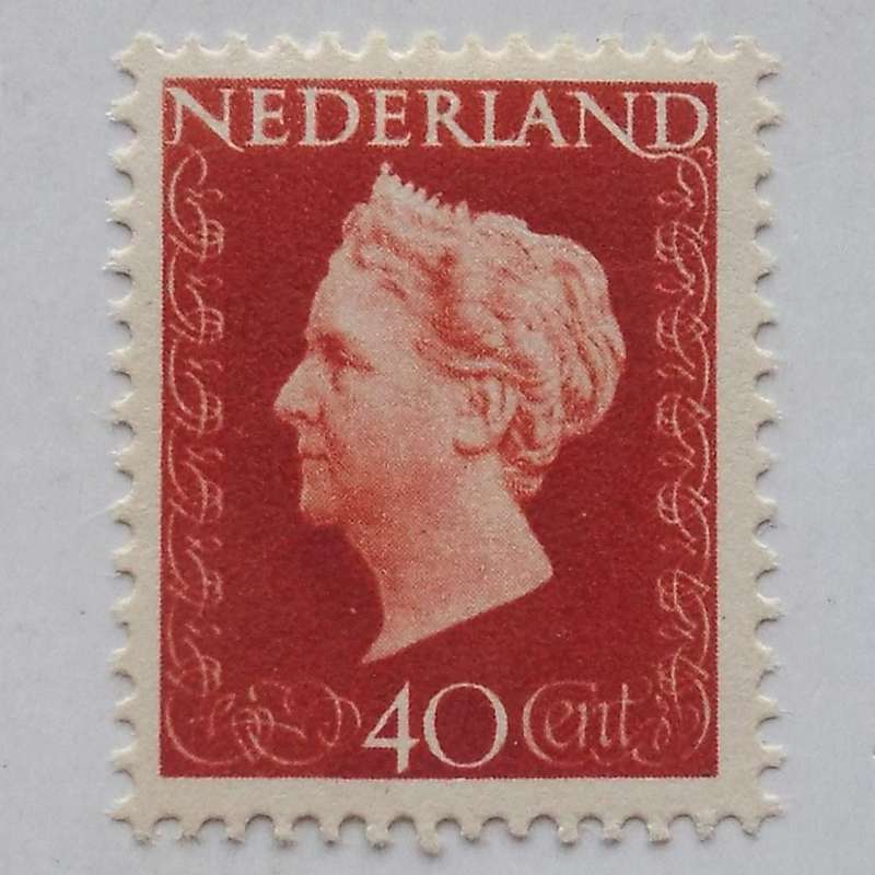 Netherlands - 1947 Queen Wilhelmina - 40c Brown - Unused