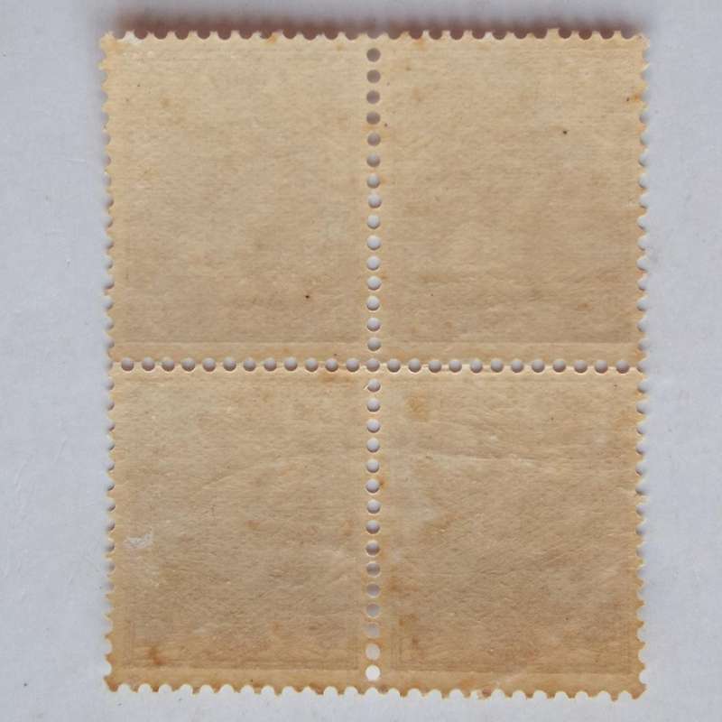 Netherlands - 1924 Queen Wilhelmina - 7,5c Brown - Block of 4 Tete-beche with Plate Error - MNH