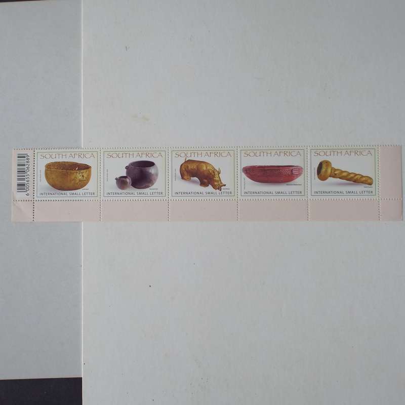 RSA - 2009 Mapungubwe Cultural Landscape - Marginal Setenant Strip of 5 - MNH