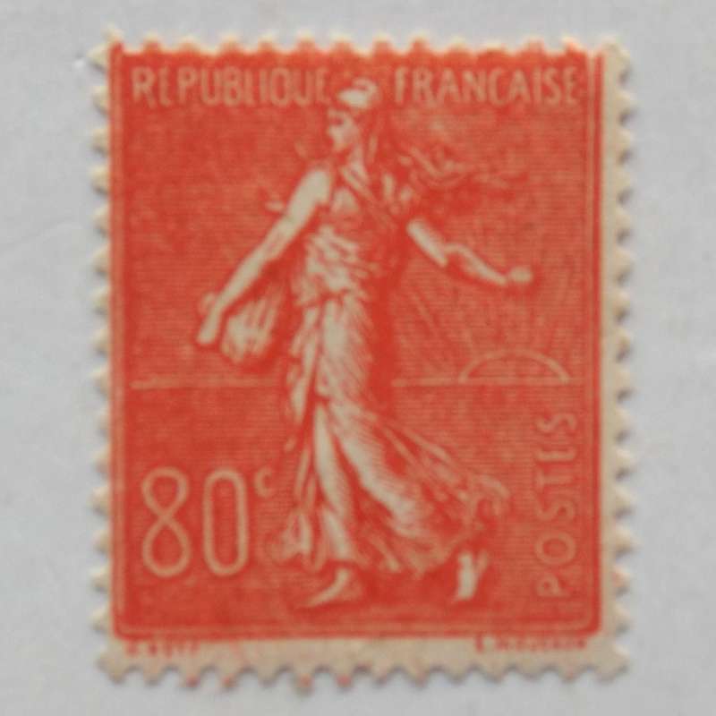 France - 1920 Defin Issue - 80c Red - Single - MNH