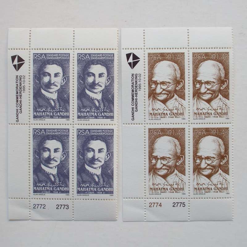 RSA - 1995 Mahatma Gandhi - Full Set of Controls - MNH