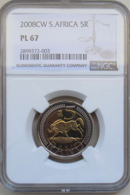 2008CW Oom Paul R5 NGC Graded PL67