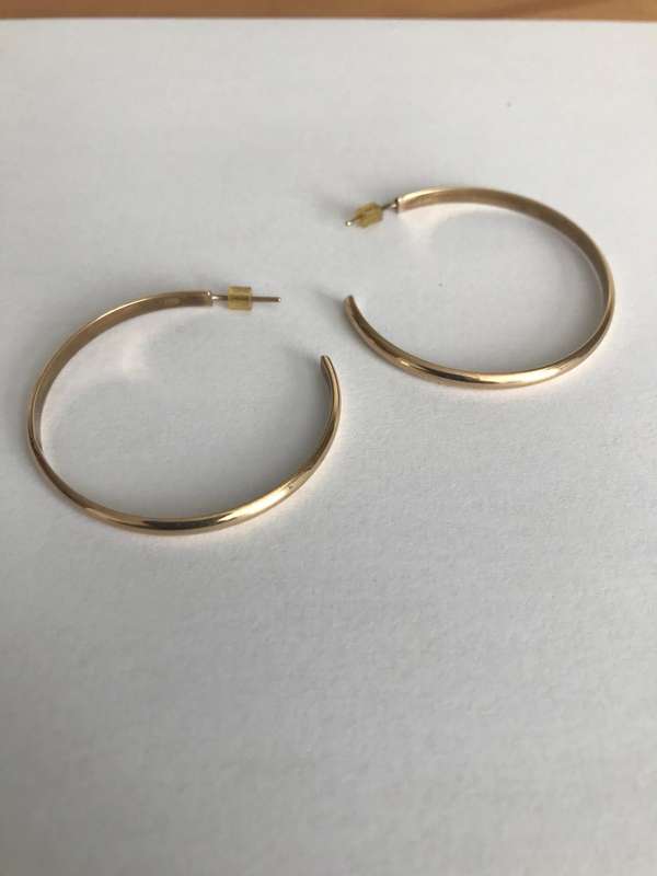 Solid 9ct Gold Hoop Earrings