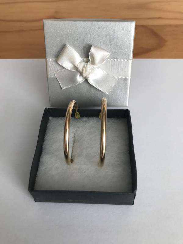 Solid 9ct Gold Hoop Earrings