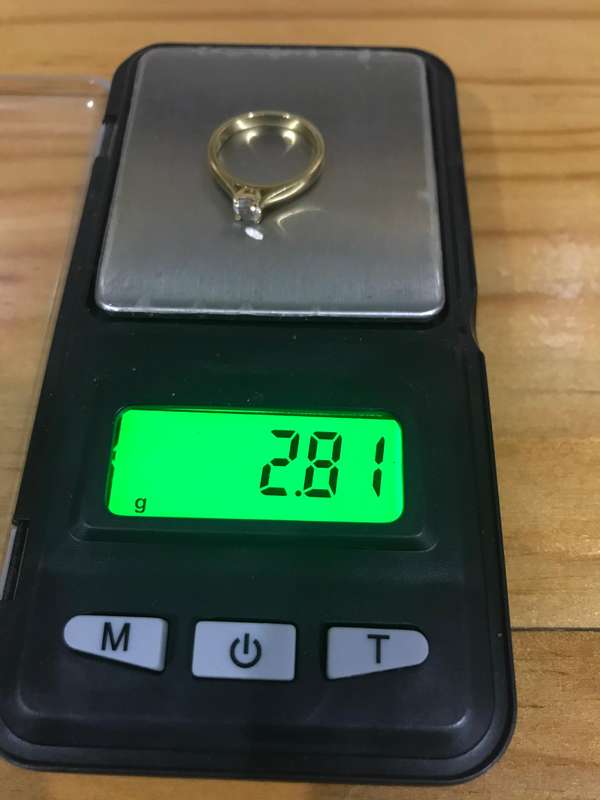 Solid 18ct Gold Solitaire Diamond Ring