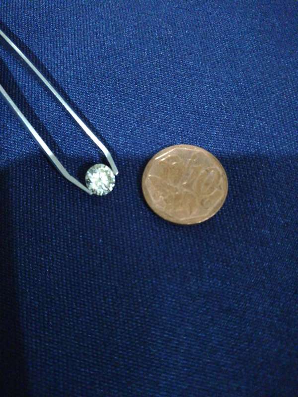 ** 0.67 CT ROUND DIAMOND * MINED NATURAL * REAL DEAL * PLUS CERTIFICATE * CRAZY R1 START **
