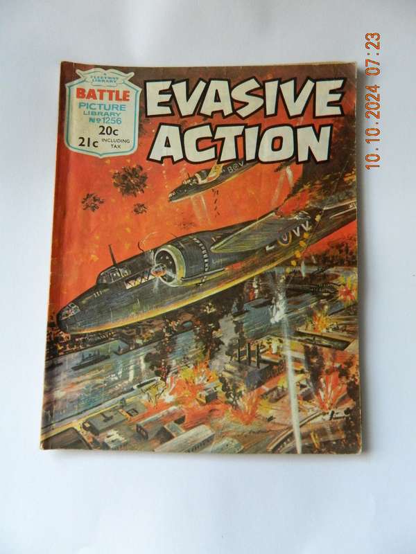 BATTLE PICTURE LIBRARY -  NO.  1256  - EVASIVE ACTION