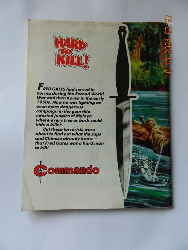 COMMANDO - FOR ACTION AND ADVENTURE  -  NO.  1  -   HARD TO KILL