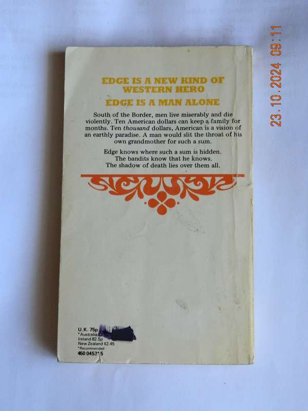 WESTERNS -  EDGE -  GEORGE G. GILMAN -  TEN THOUSAND DOLLARS, AMERICAN
