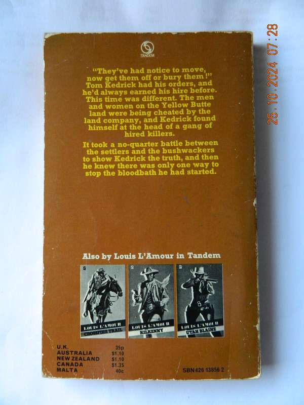 WESTERNS -  LOUIS L'AMOUR -  SHOWDOWN AT YELLOW BUTTE