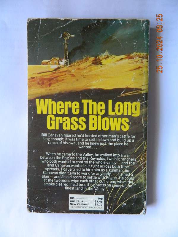 WESTERNS -  LOUIS L'AMOUR -  WHERE THE LONG GRASS BLOWS