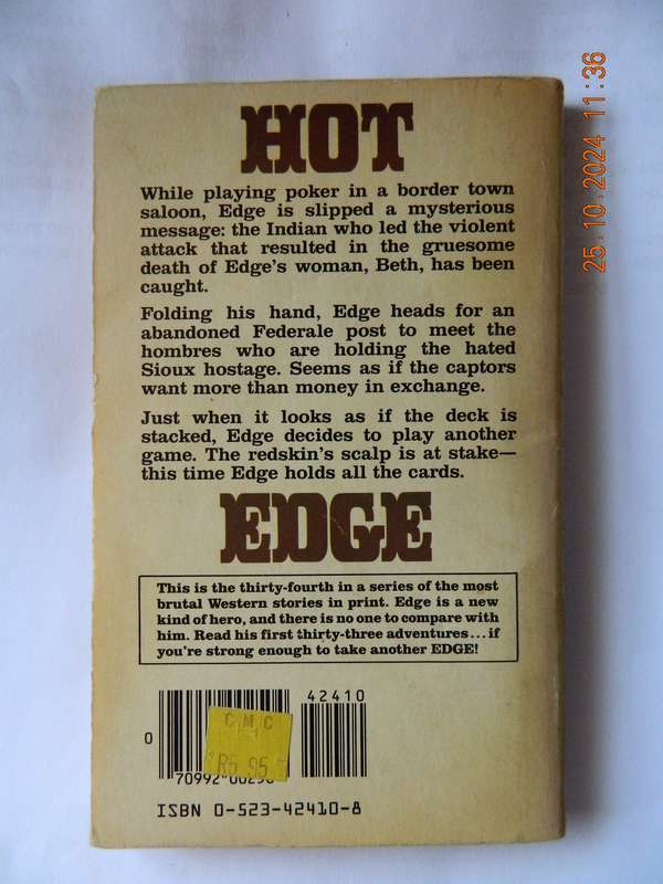 WESTERNS -  EDGE -  GEORGE G. GILMAN -  NO. 34  -  A RIDE IN THE SUN