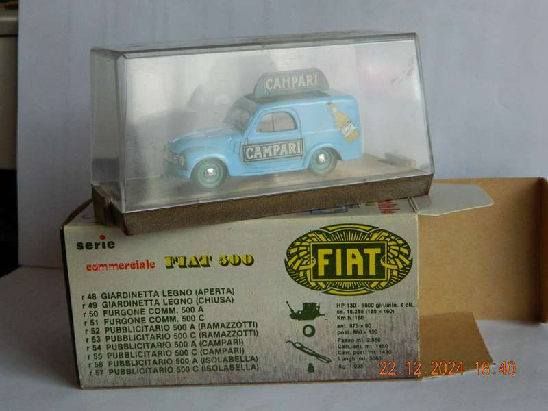 BRUMM  -   55  -  FIAT  500 (CAMPARI)  -  COMMERCIALE