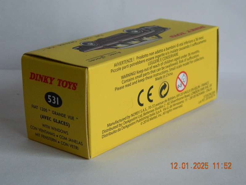 DEAGOSTINI - DINKY TOYS  -  531  -  FIAT 1200