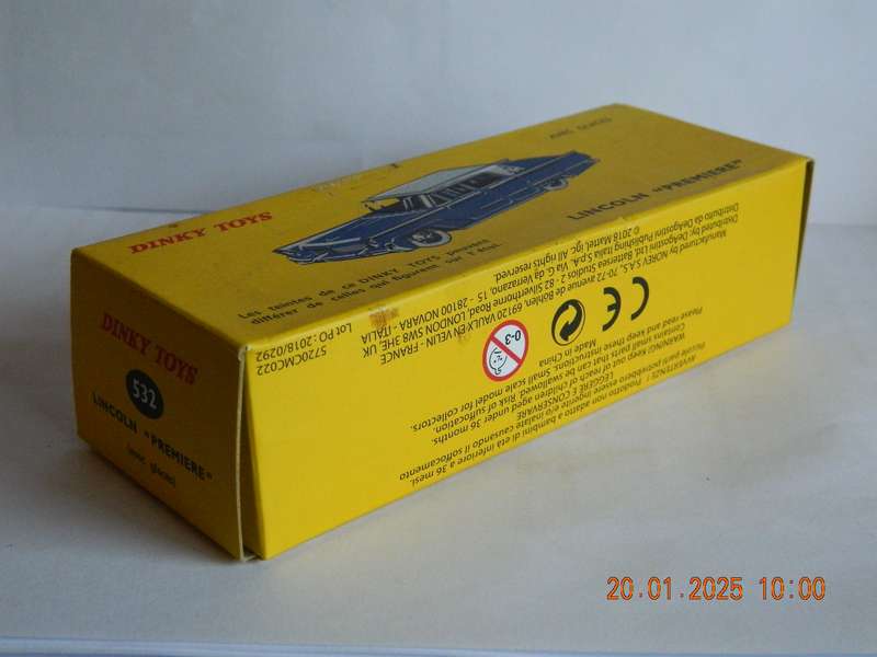 DEAGOSTINI - DINKY TOYS  -  532  -   LINCOLN "PREMIERE"