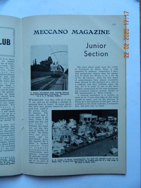 DINKY TOYS  -  MECCANO MAGAZINE  -  VOL. XLII  NO. 7  -  JULY  1957