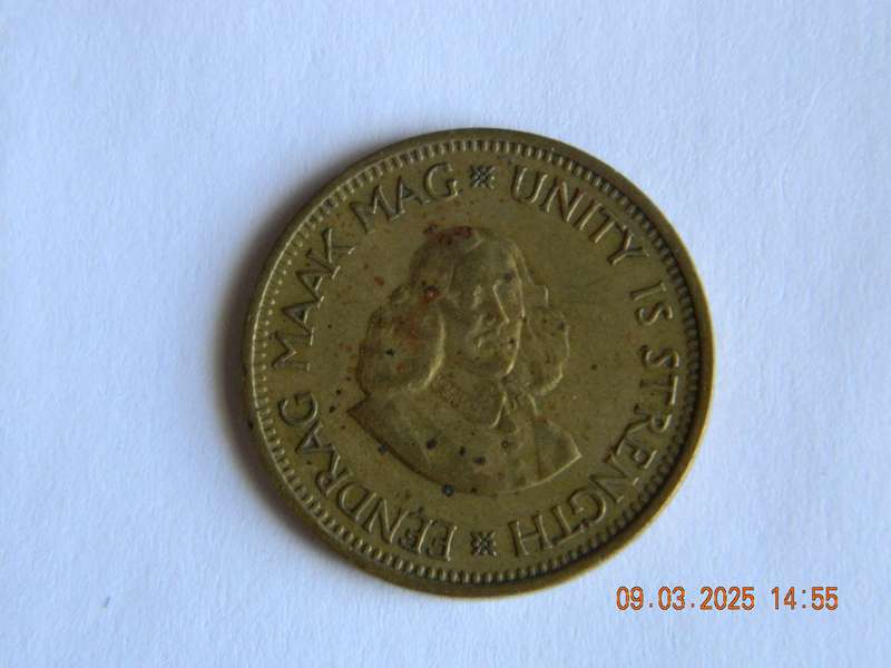REPUBLIC OF SOUTH AFRICA.     1/2  CENT COIN  -  1961