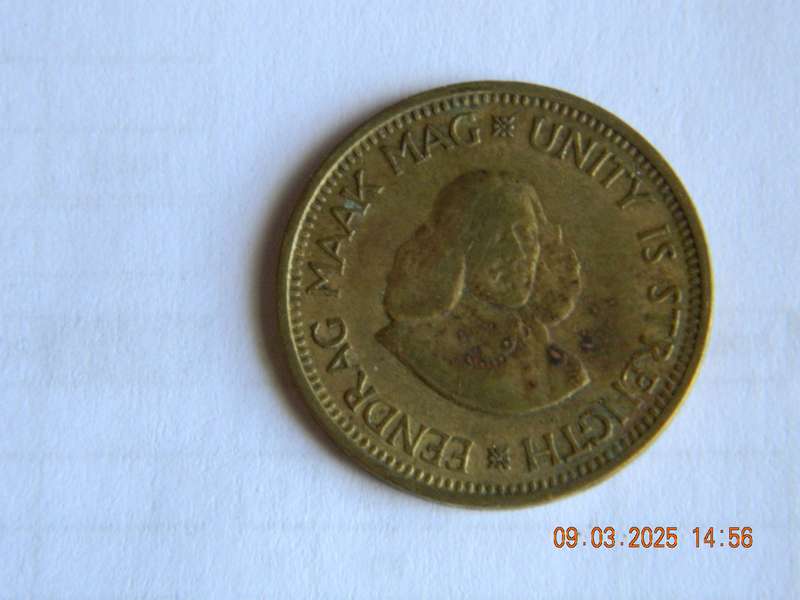 REPUBLIC OF SOUTH AFRICA.     1/2  CENT COIN  -  1961