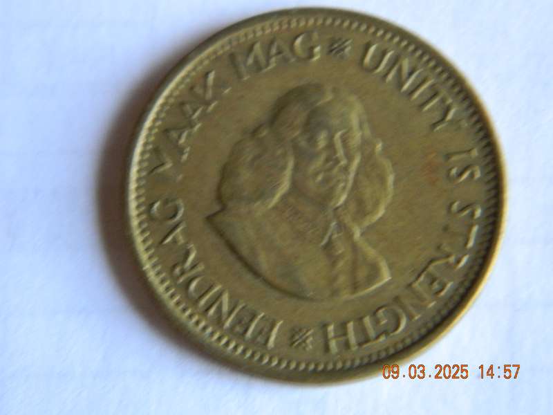 REPUBLIC OF SOUTH AFRICA.     1/2  CENT COIN  -  1961