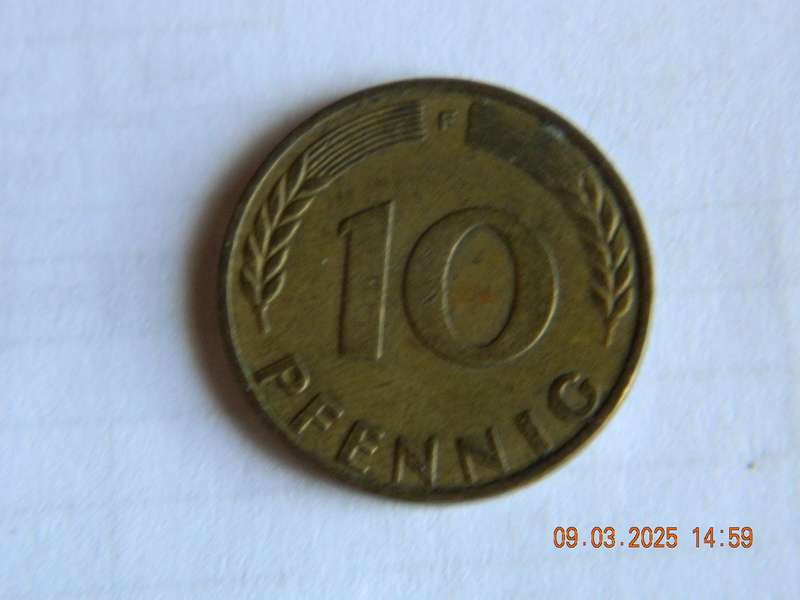BUNDESREPUBLIK  DEUTSCHLAND  -    10  PFENNIG   -  1950