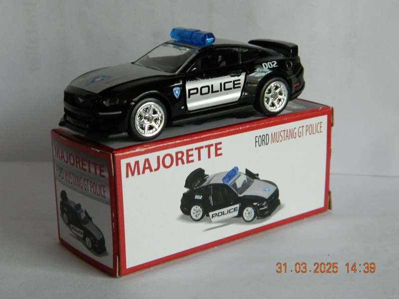 MAJORETTE  -  204D  -  FORD MUSTANG GT POLICE