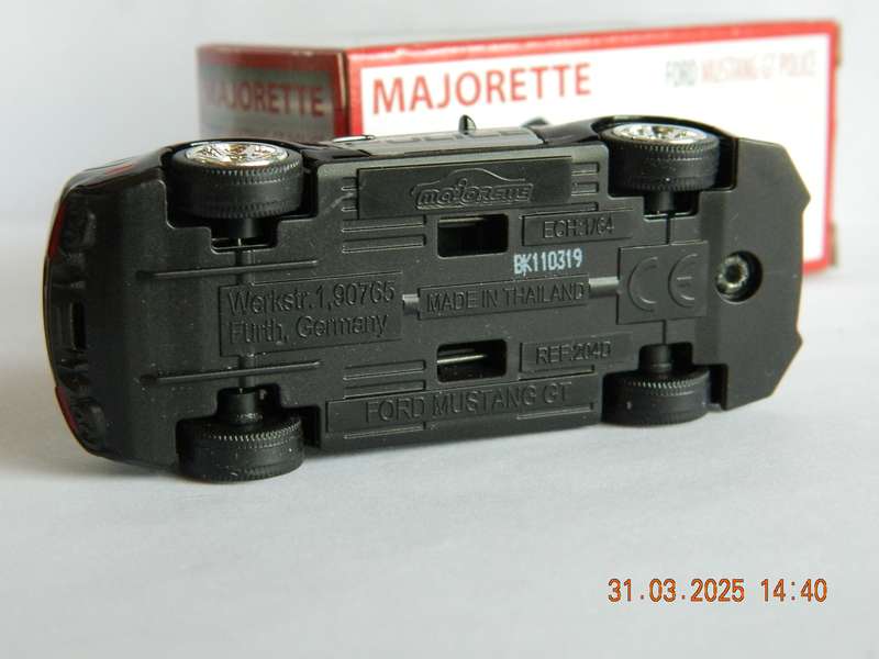 MAJORETTE  -  204D  -  FORD MUSTANG GT POLICE