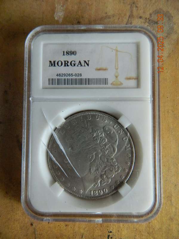 UNITED STATES OF AMERICA  -  1890  -  MORGAN ONE DOLLAR COIN