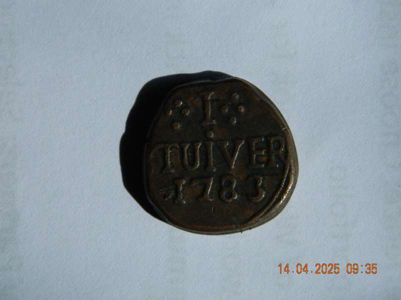 UNION OF SOUTH AFRICA.     -   1 TUIVER COIN  -  1783  -  JAN VAN RIEBEECK REPLICA
