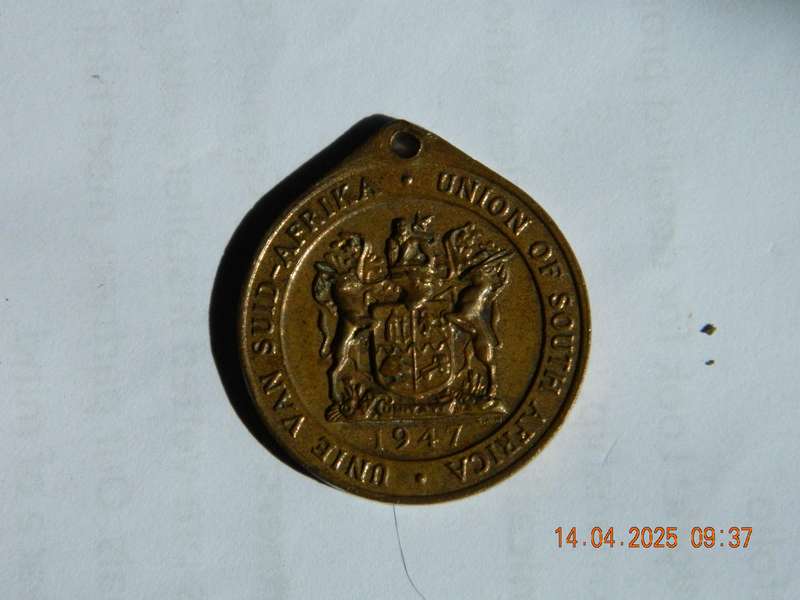 UNION OF SOUTH AFRICA     -   1947  -   ROYAL VISIT TO SOUTH AFRICA - COIN
