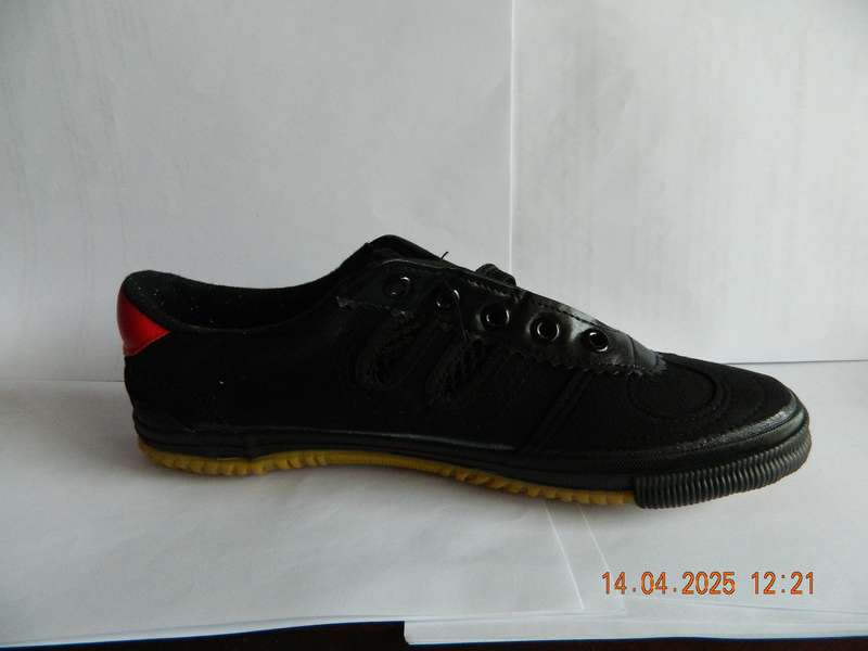 Volleyball Shoes Tendon Sole Canvas Shoes Martial Arts Training Sports Shoes, Size:40/250(Black)