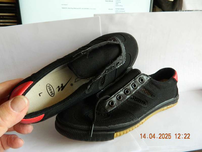 Volleyball Shoes Tendon Sole Canvas Shoes Martial Arts Training Sports Shoes, Size:40/250(Black)