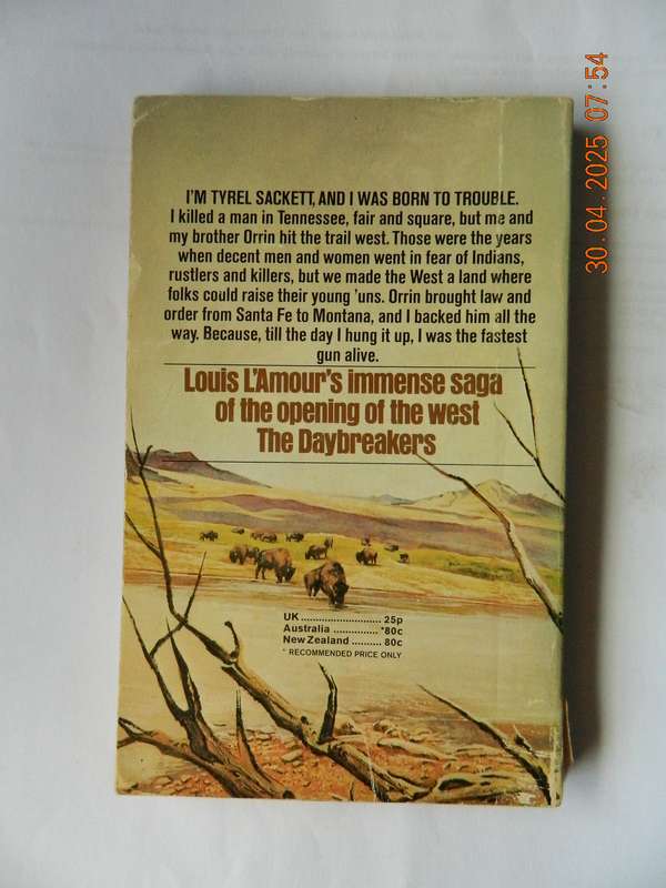 WESTERNS -  LOUIS L'AMOUR -  THE DAYBREAKERS