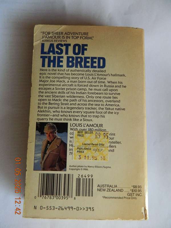 WESTERNS -  LOUIS L'AMOUR -  LAST OF THE BREED