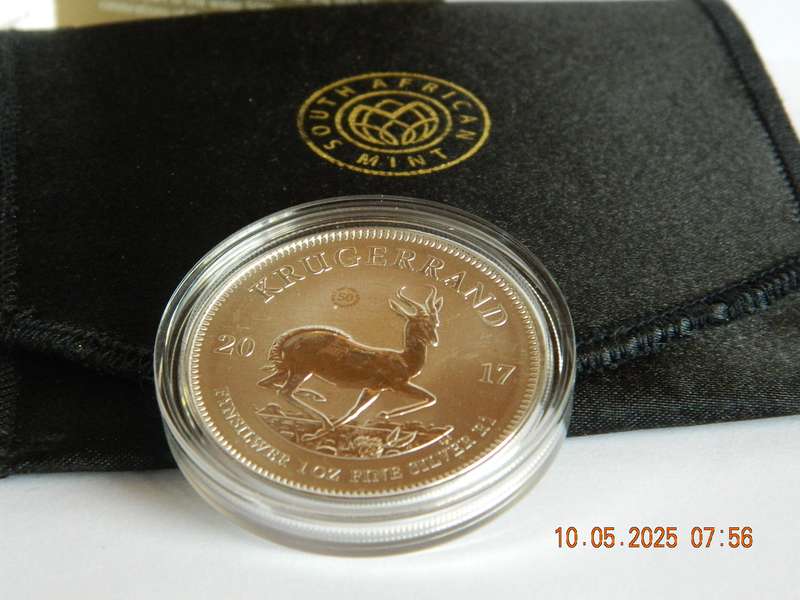 2017  -  1 OZ.  FINE-SILVER KRUGERRAND COIN