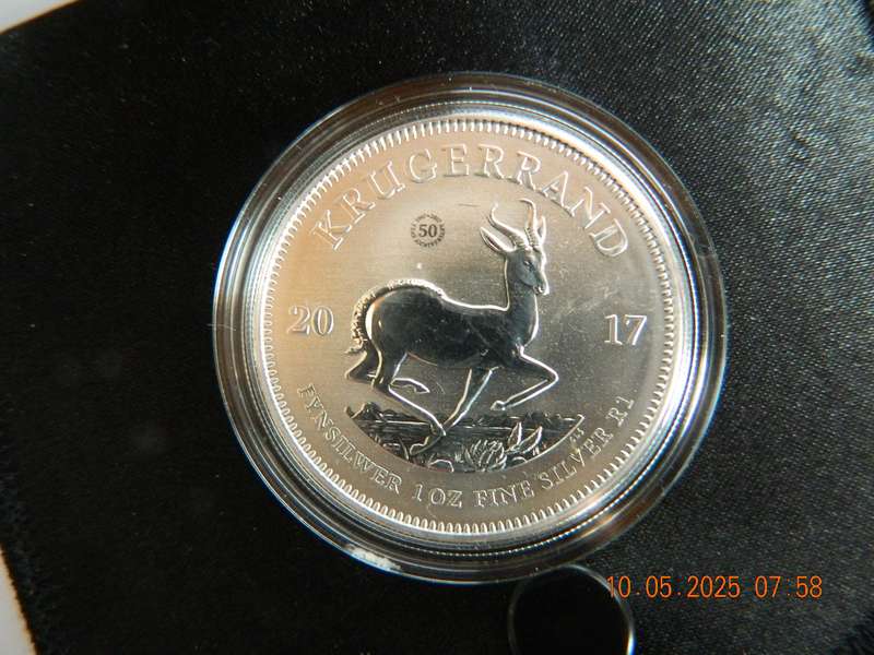 2017  -  1 OZ.  FINE-SILVER KRUGERRAND COIN