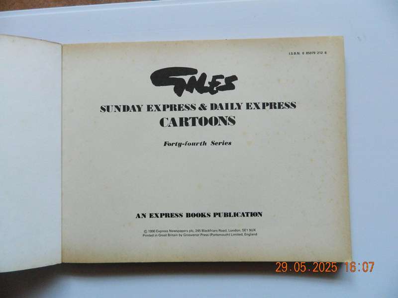 GILES  -  SUNDAY EXPRESS & DAILY EXPRESS  -  CARTOONS  -  FORTY- FOURTH SERIES  -  1990