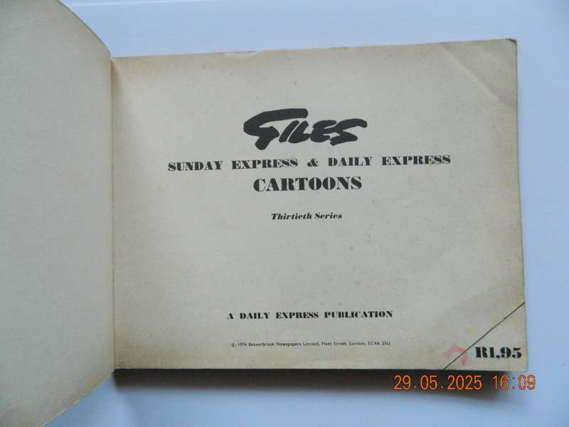 GILES  -  SUNDAY EXPRESS & DAILY EXPRESS  -  CARTOONS  -  THIRTIETH SERIES  -  1975