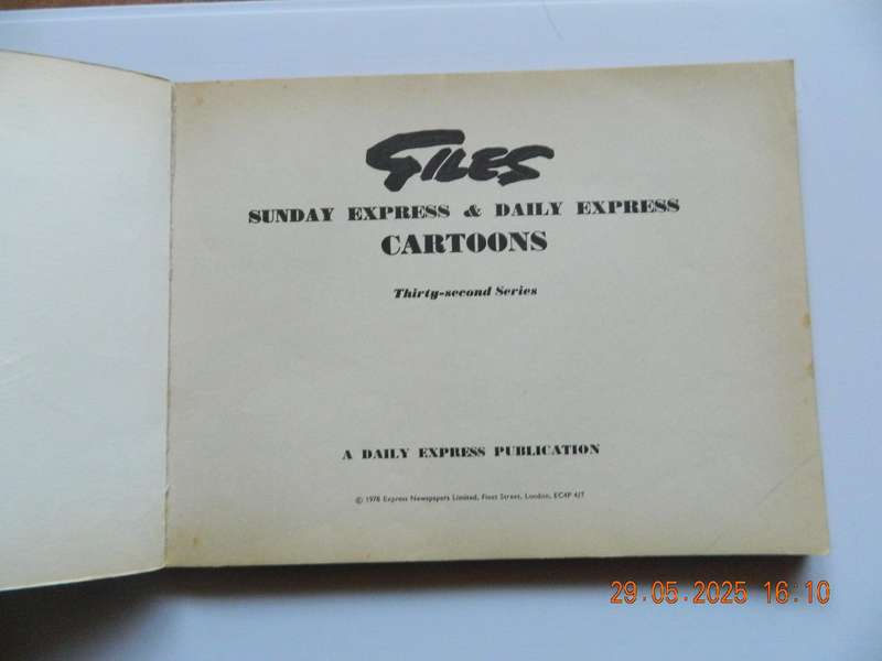 GILES  -  SUNDAY EXPRESS & DAILY EXPRESS  -  CARTOONS  -  THIRTY- SECOND SERIES  -  1978