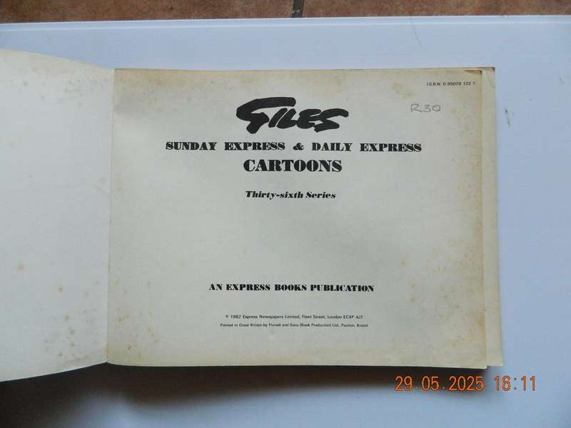 GILES  -  SUNDAY EXPRESS & DAILY EXPRESS  -  CARTOONS  -  THIRTY- SIXTH SERIES  -  1982