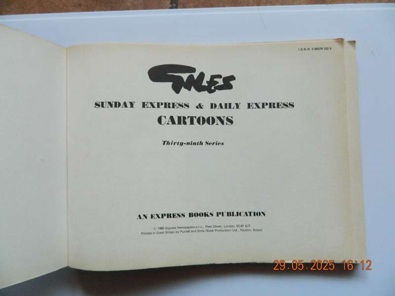 GILES  -  SUNDAY EXPRESS & DAILY EXPRESS  -  CARTOONS  -  THIRTY- NINTH SERIES  -  1985