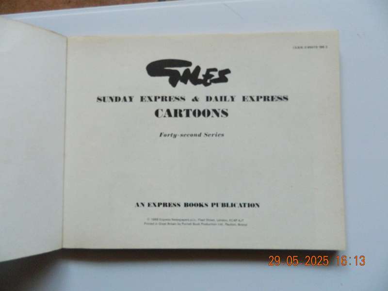 GILES  -  SUNDAY EXPRESS & DAILY EXPRESS  -  CARTOONS  -  FORTY-SECOND SERIES  -  1988