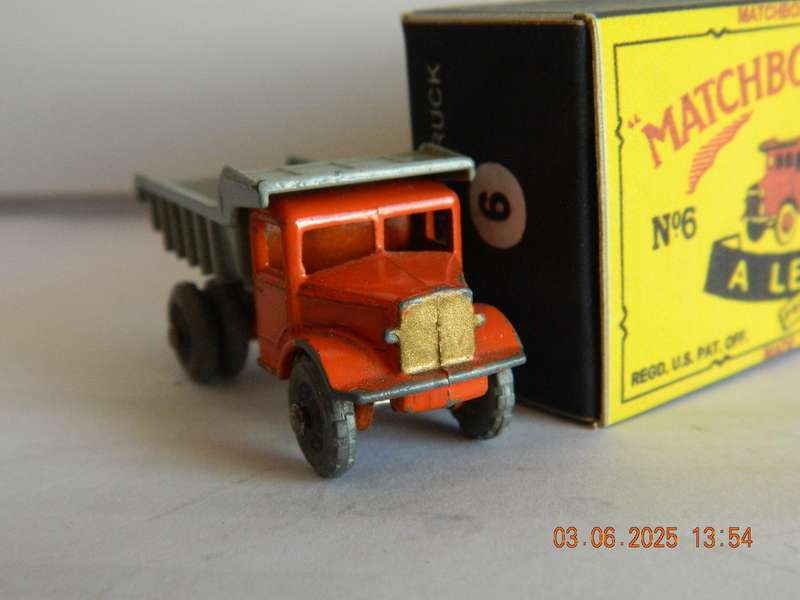 MATCHBOX SERIES  - 6  -    QUARRY TRUCK  (55MM)