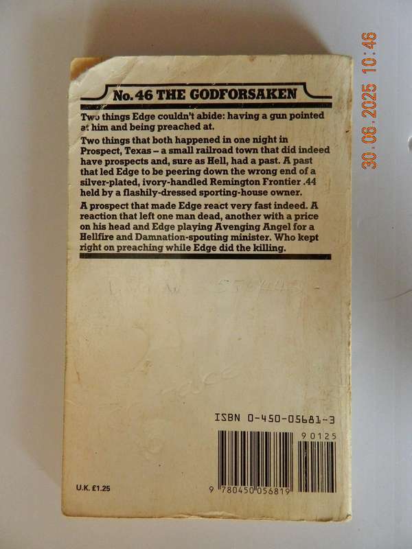WESTERNS -  EDGE -  GEORGE G. GILMAN -  NO. 46 -   THE GODFORSAKEN