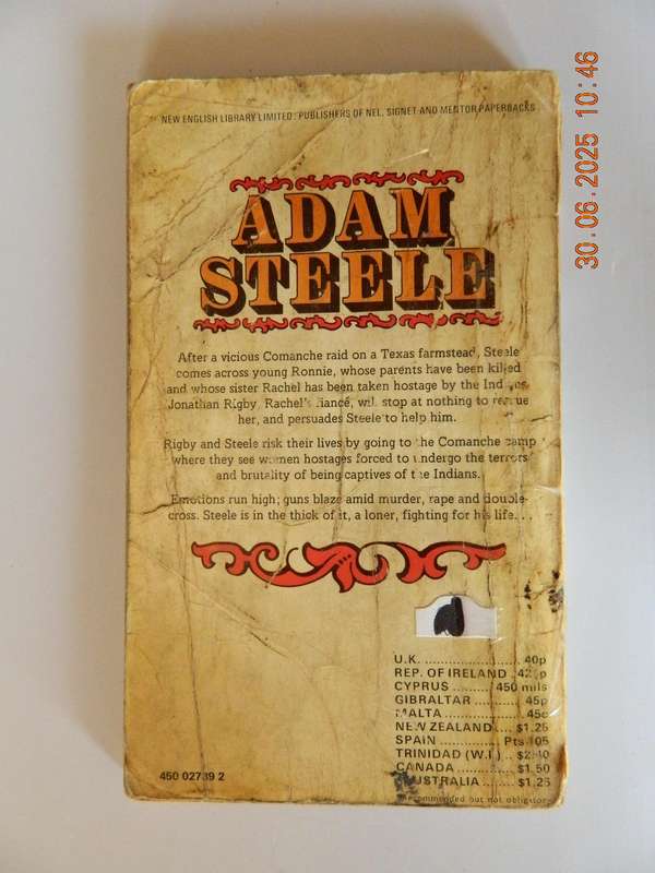 WESTERNS -  ADAM STEELE  -  GEORGE G. GILMAN -  COMANCHE CARNAGE
